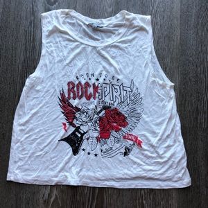 Print muscle tee